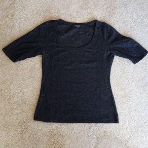 Express Brand 3/4 length sleeve black lace top